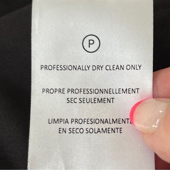 Anthropologie Dress Black Embroidered Wrap Not So Serious Size S Long Sleeve - Picture 13 of 13